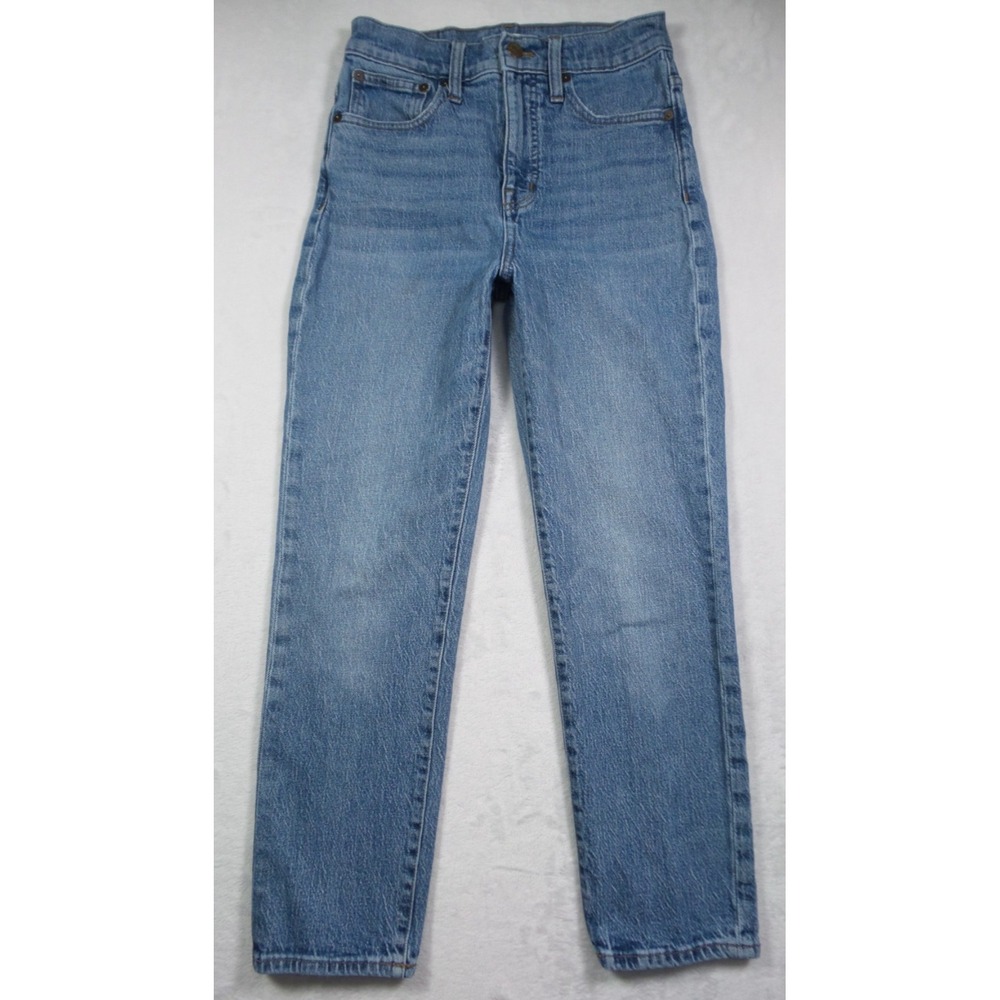 Madewell Jeans Womens Size 25 Blue Denim Classic Straight Leg High Rise Stretch
